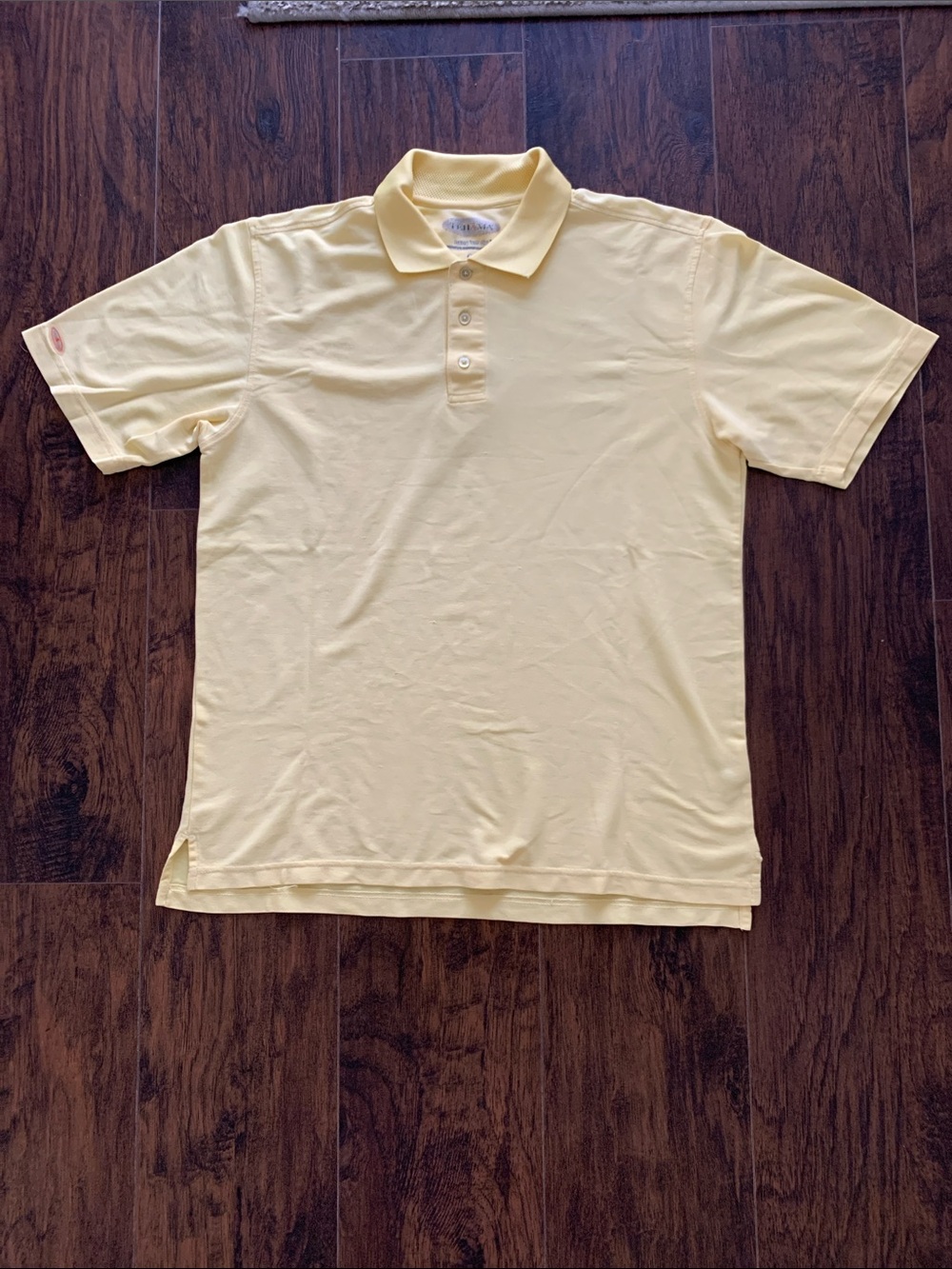 TEHAMA Soft Pale Yellow Men's Polo Shirt